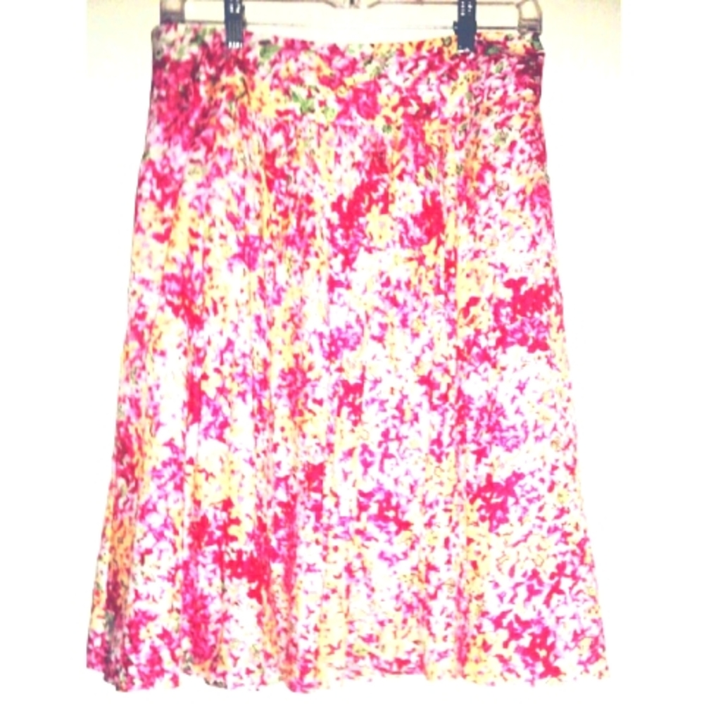 Talbots Floral Petite Skirt